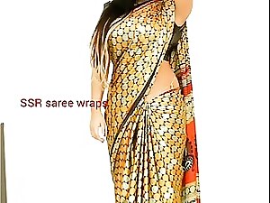 Telugu aunty saree satin saree  sexual relations motion picture accoutrement 1 4